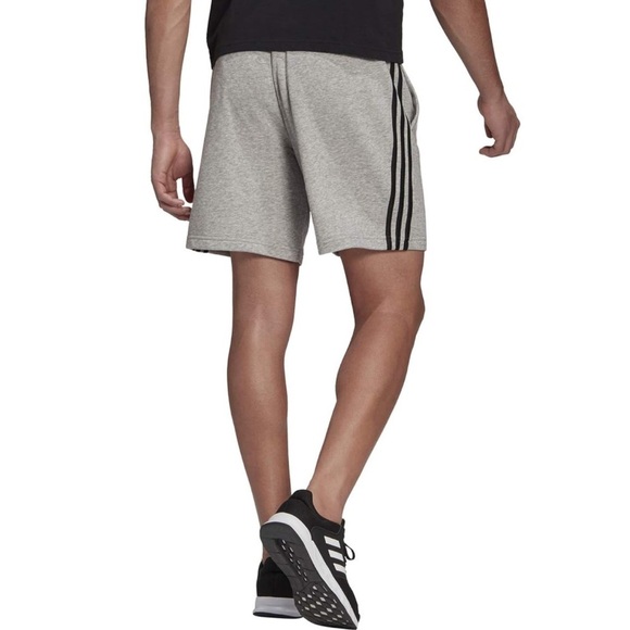 ADIDAS • Men’s Heather Grey Multi Sport Training Essential Shorts - Picture 4 of 7